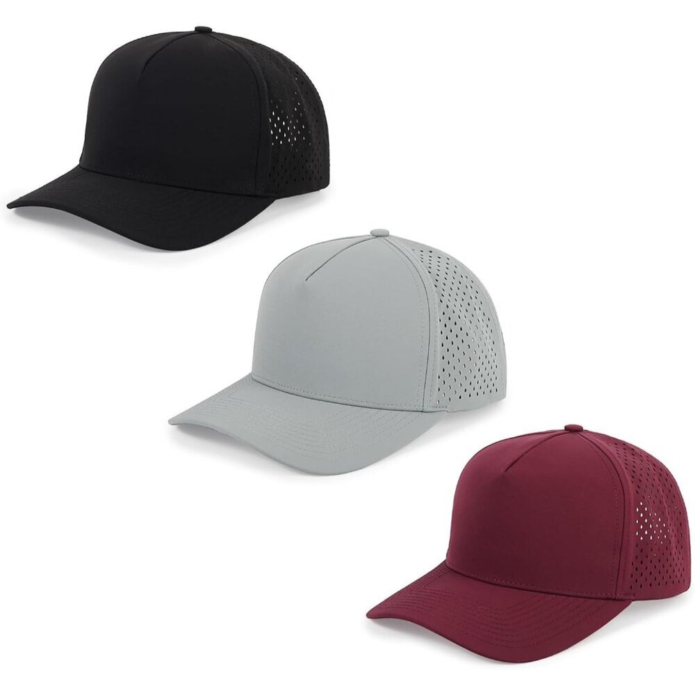 Baseball Cap Black+gray+red Hat Sun And Rain Golf Ball Cap For Men Women